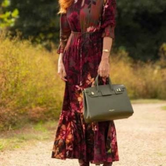 Soft Surroundings Dresses & Skirts - Soft Surroundings Natural Romance Dress Maxi Floral Dress Medium Boho Romantic